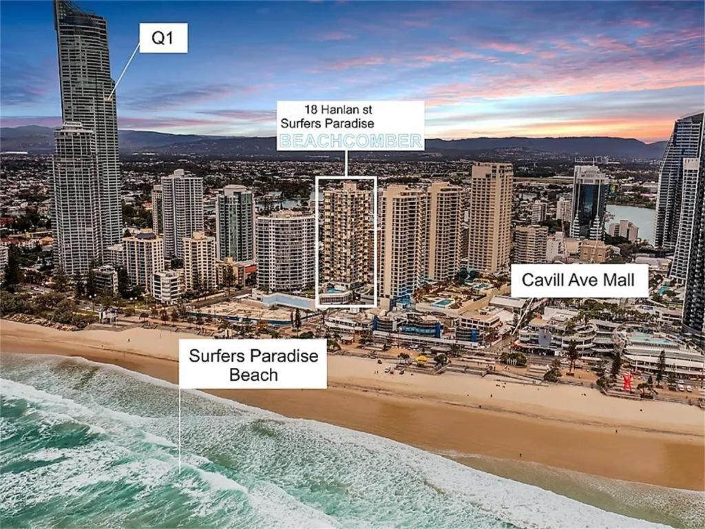 Beachside Apartment In The Heart Of Surfers Paradise - Free Parking Gold Coast Kültér fotó